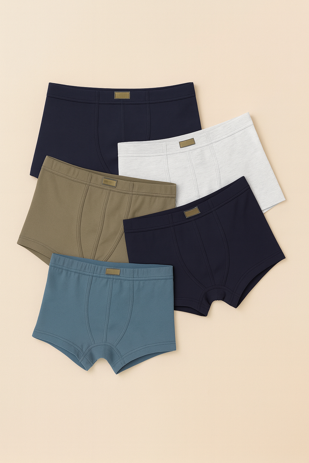 Erkek Çocuk 5li Basic Boxer Çok Renkli