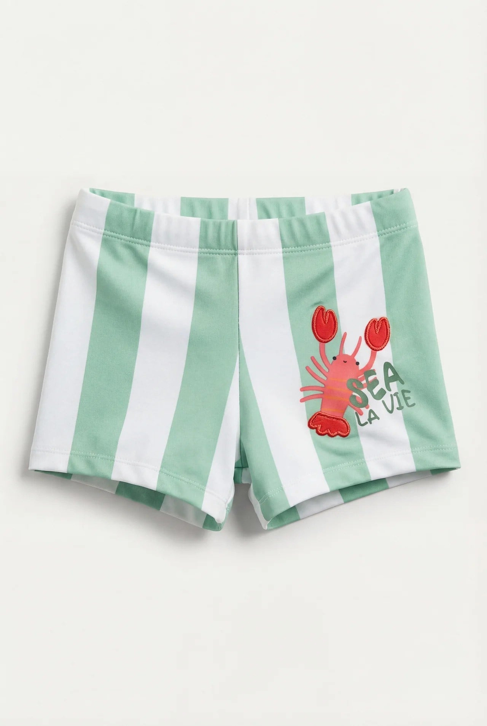 Erkek Çocuk Sea La Vie Yeşil Slim Fit Mayo