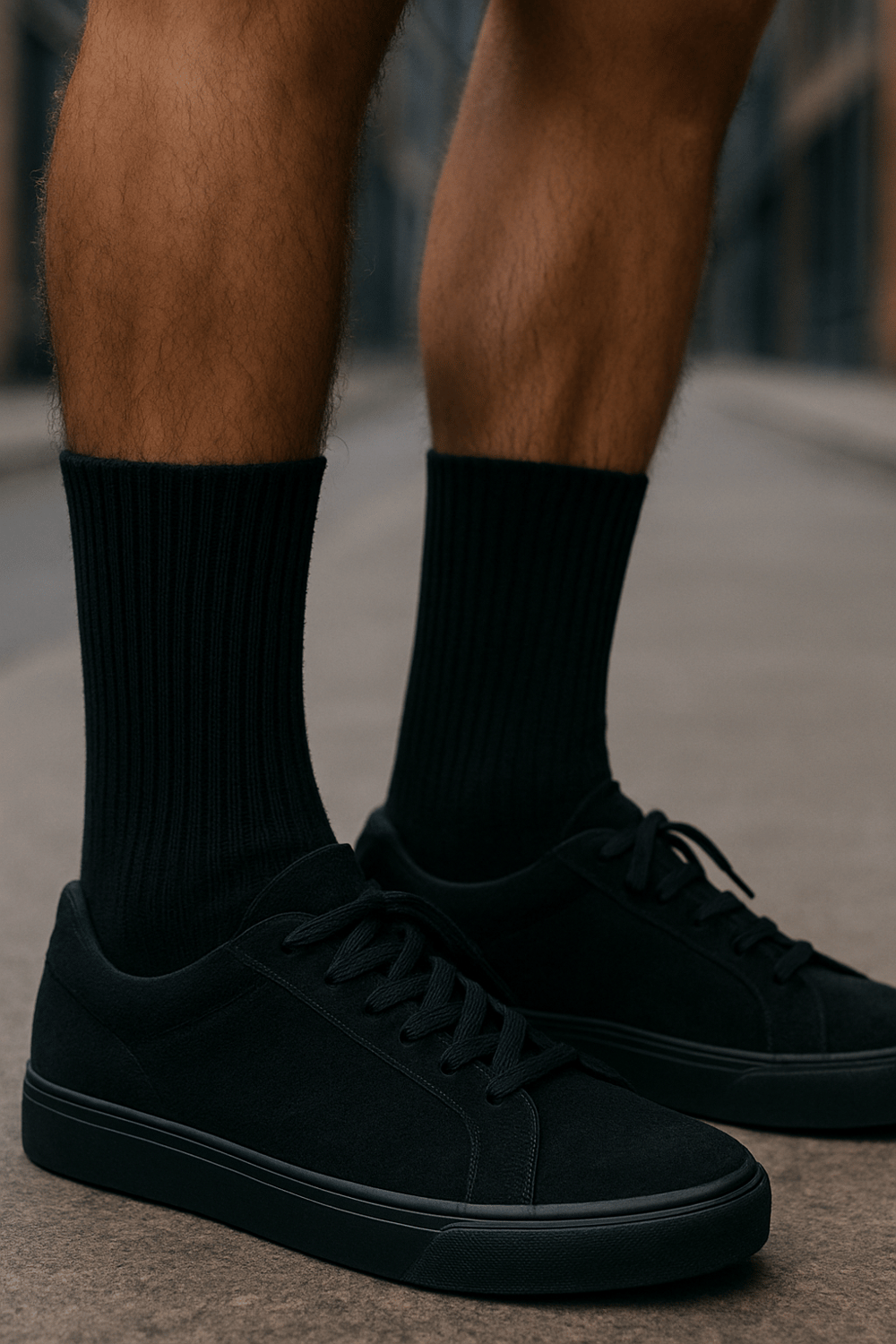 Erkek Havlu Taban Uzun Konç Basic Soket Çorap Siyah