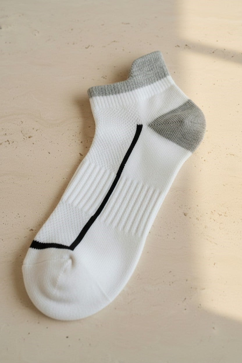 Mens Black Striped Step Socks