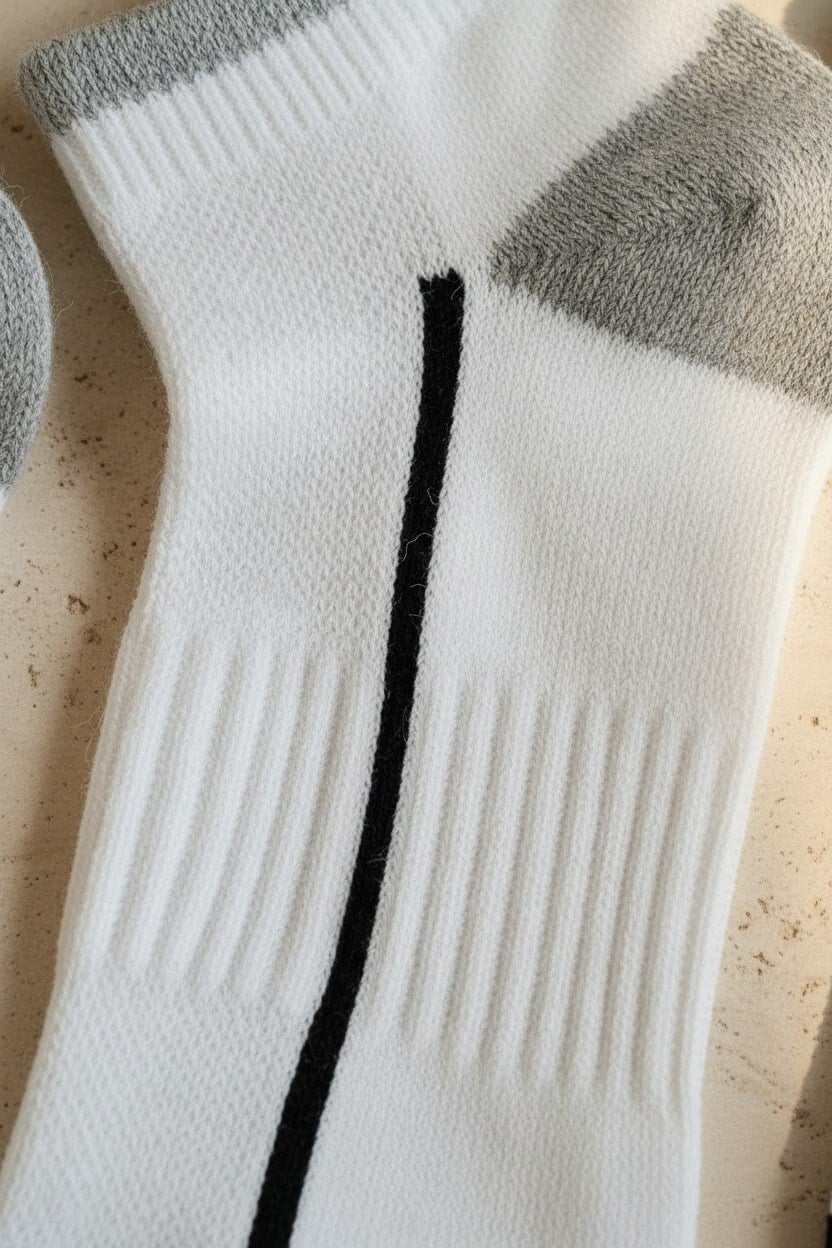 Mens Black Striped Step Socks
