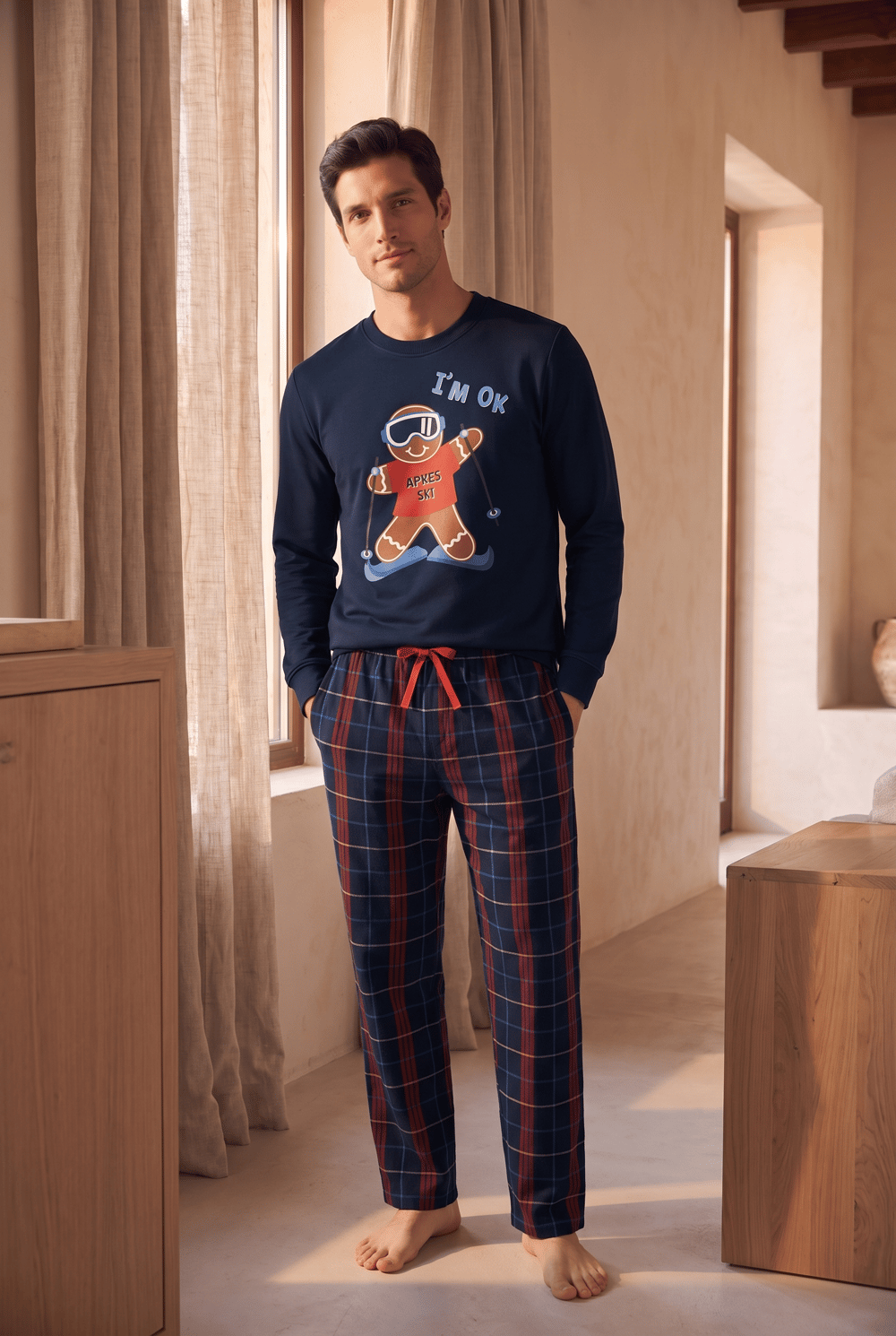 Erkek Snowboard Pantolon Pijama Altı Lacivert