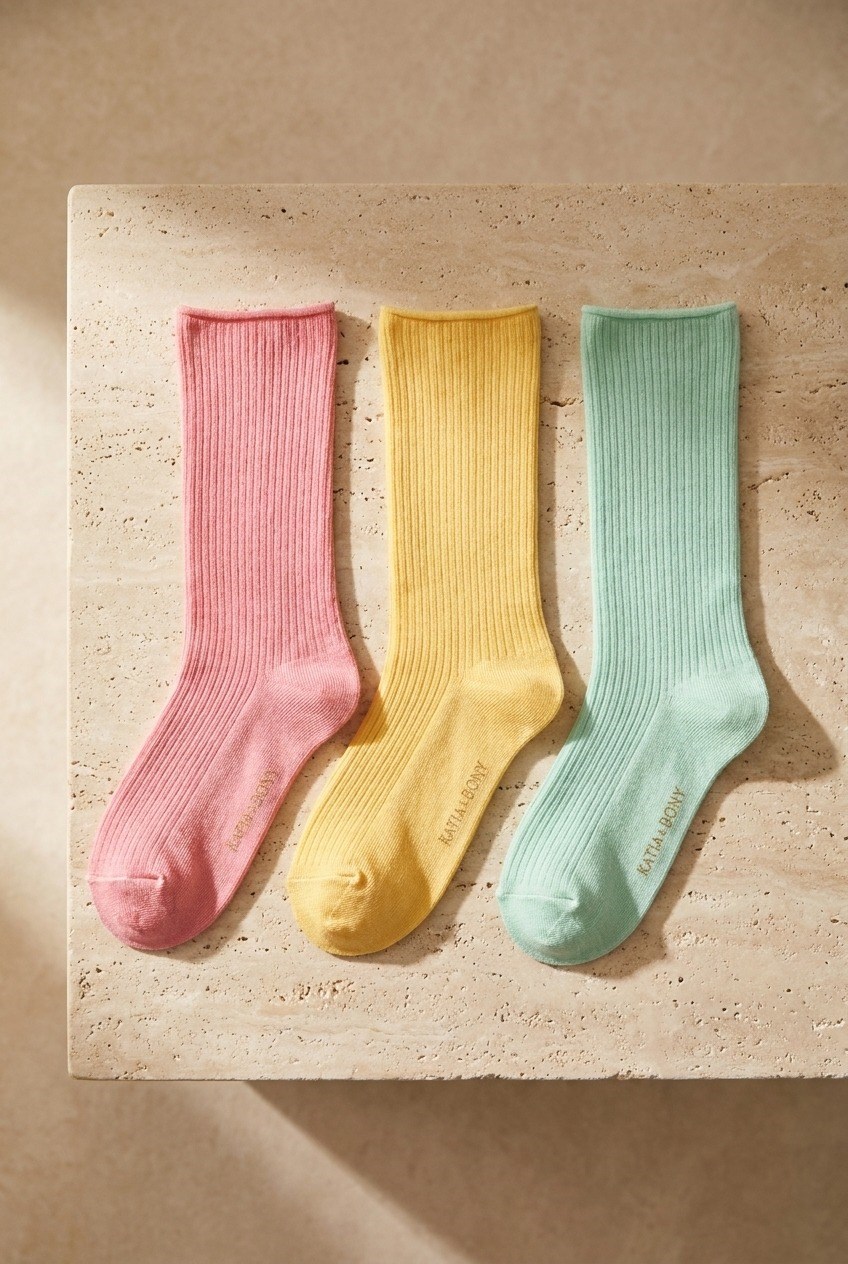 Womens 3-Pack Socket Socks Multi-Color