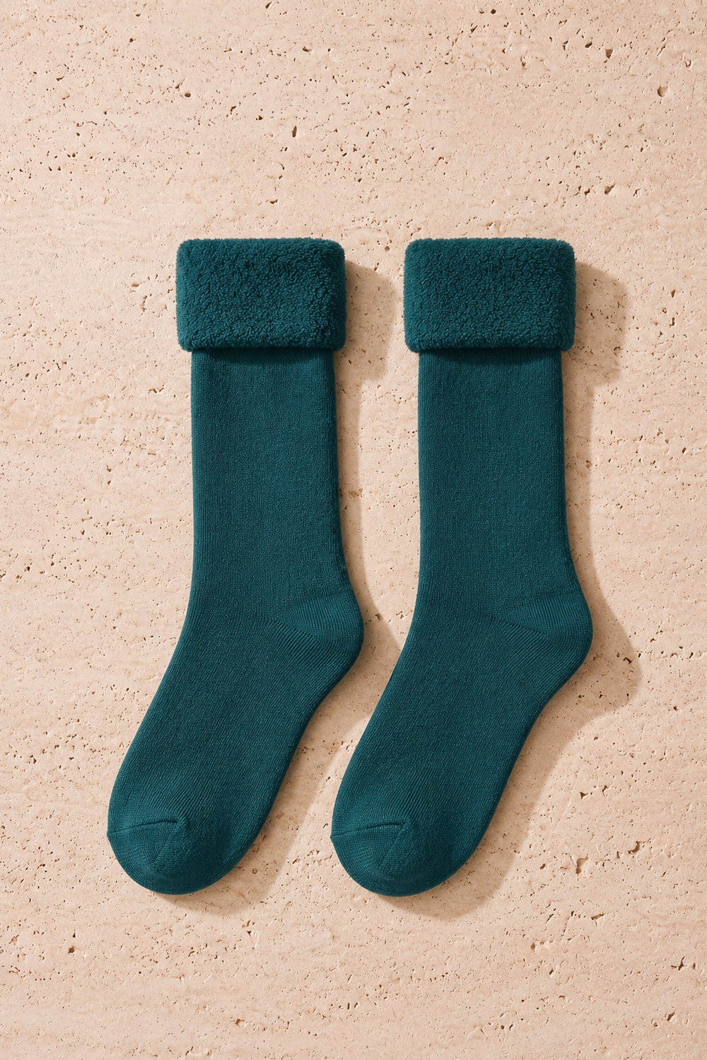 Womens 5-Piece Towel Socks Mustard Mix