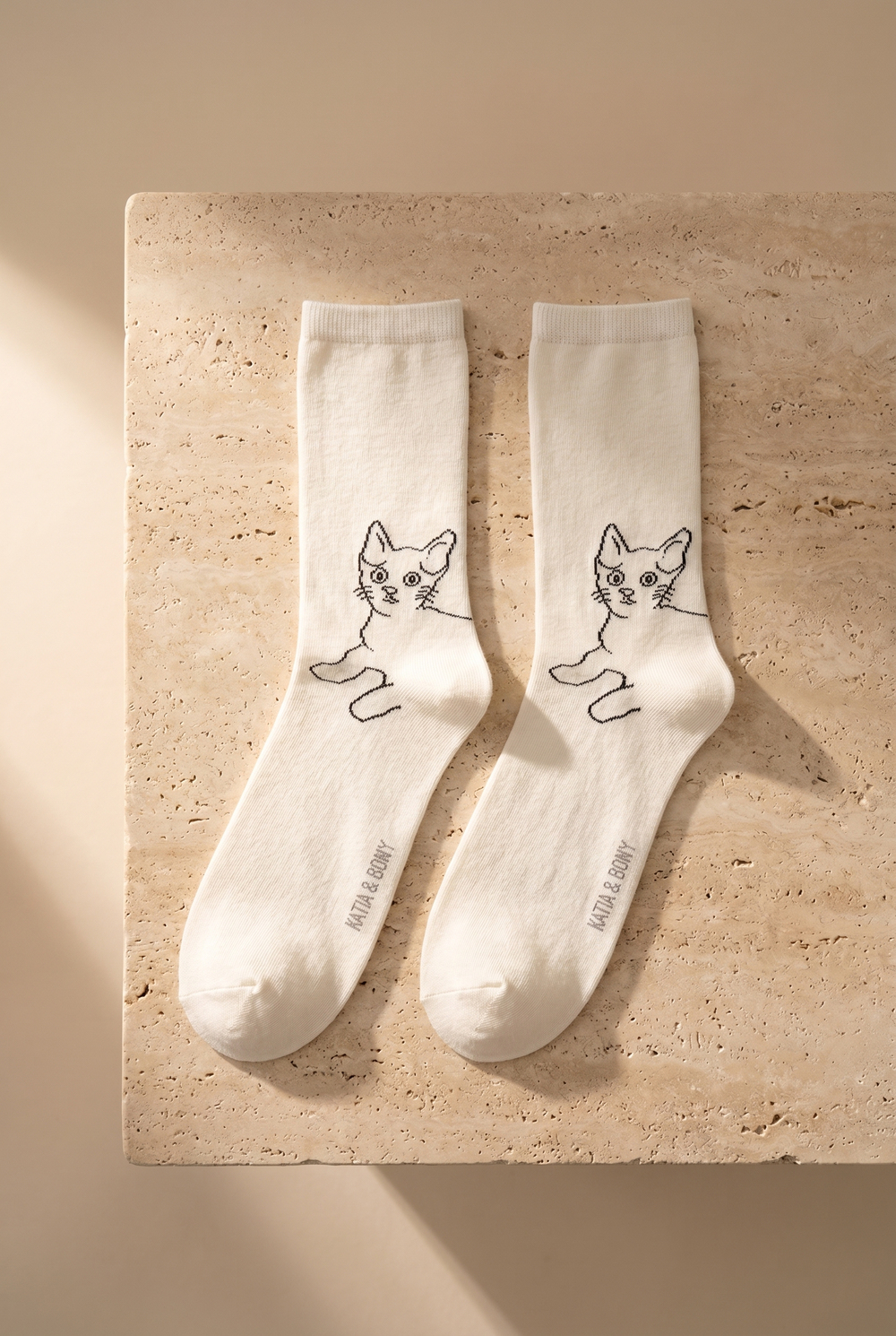 Kadın 5li Kedi Desenli Soket Çorap Çok Renkli