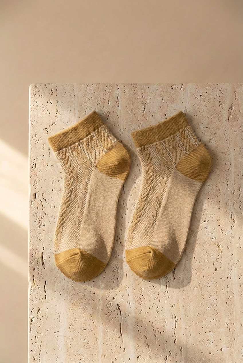 Womens 5 Pack Booties Socks Multi Color