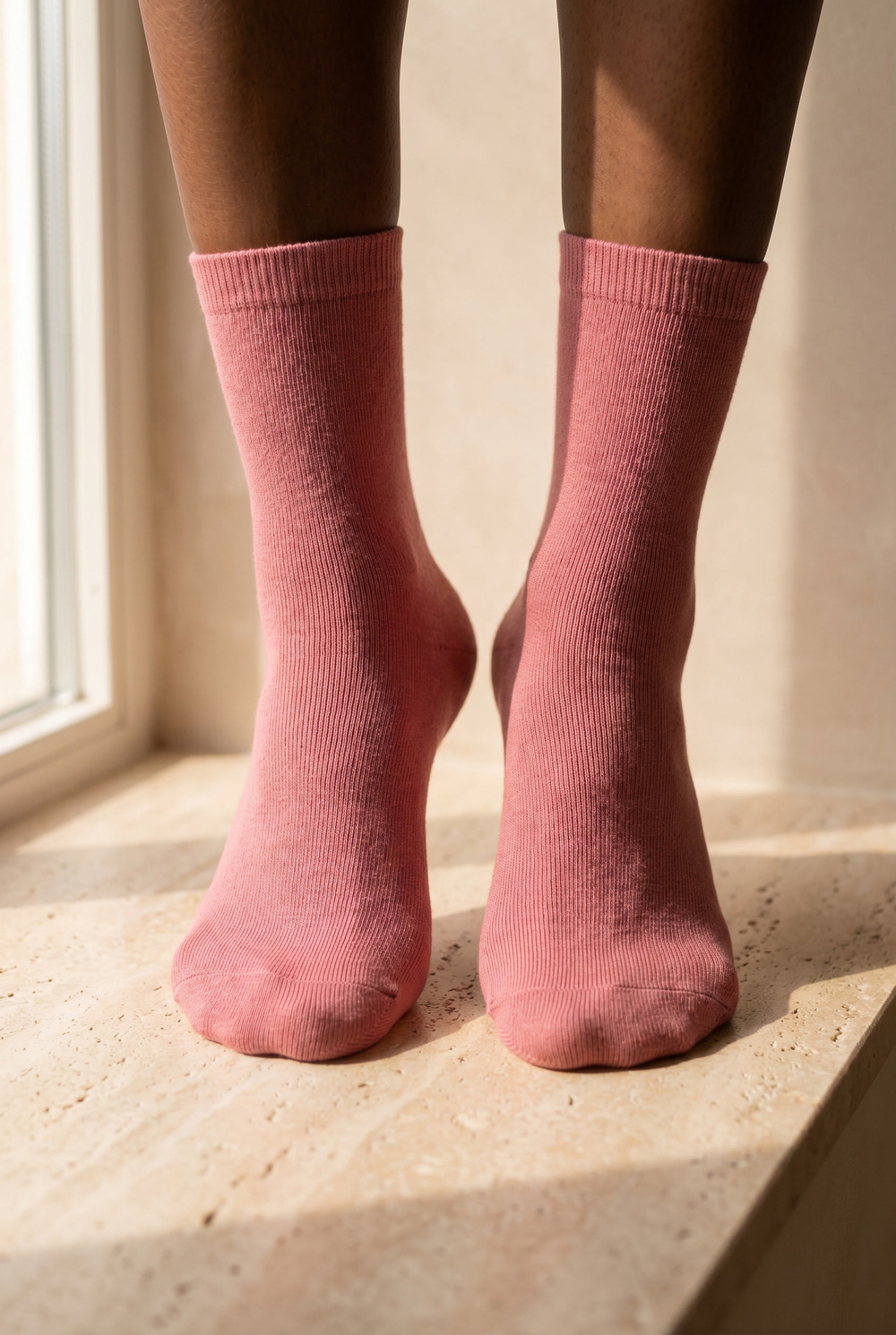 Kadın Family Basic Soket Çorap Gül Pembe