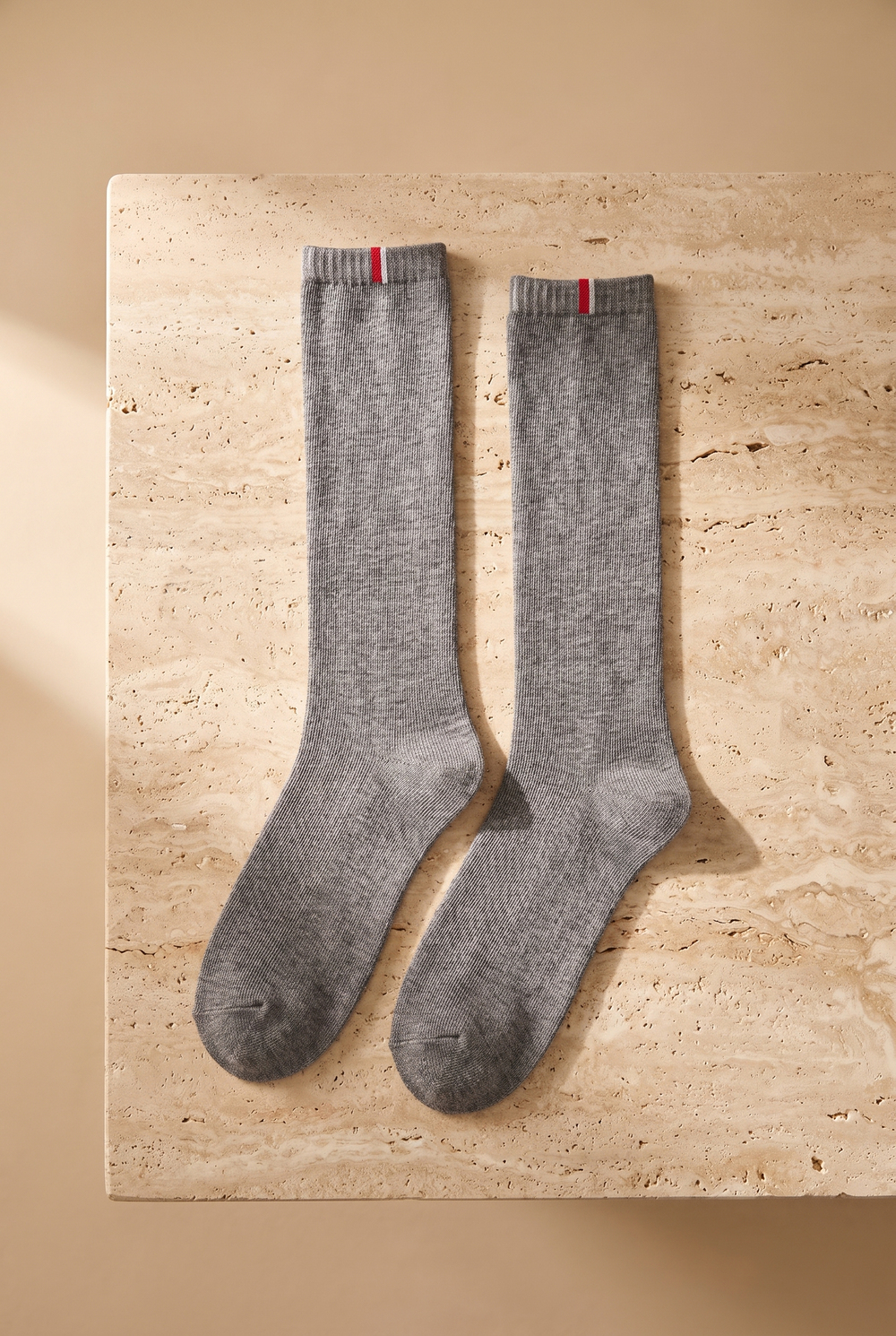 Womens Grimelange Colored Famliy Basic Knee-High Socks