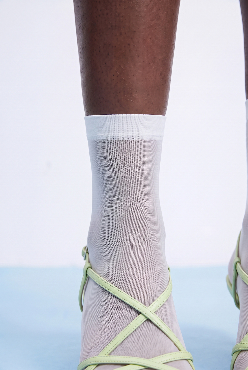 Womens Thin Ankle Socks White