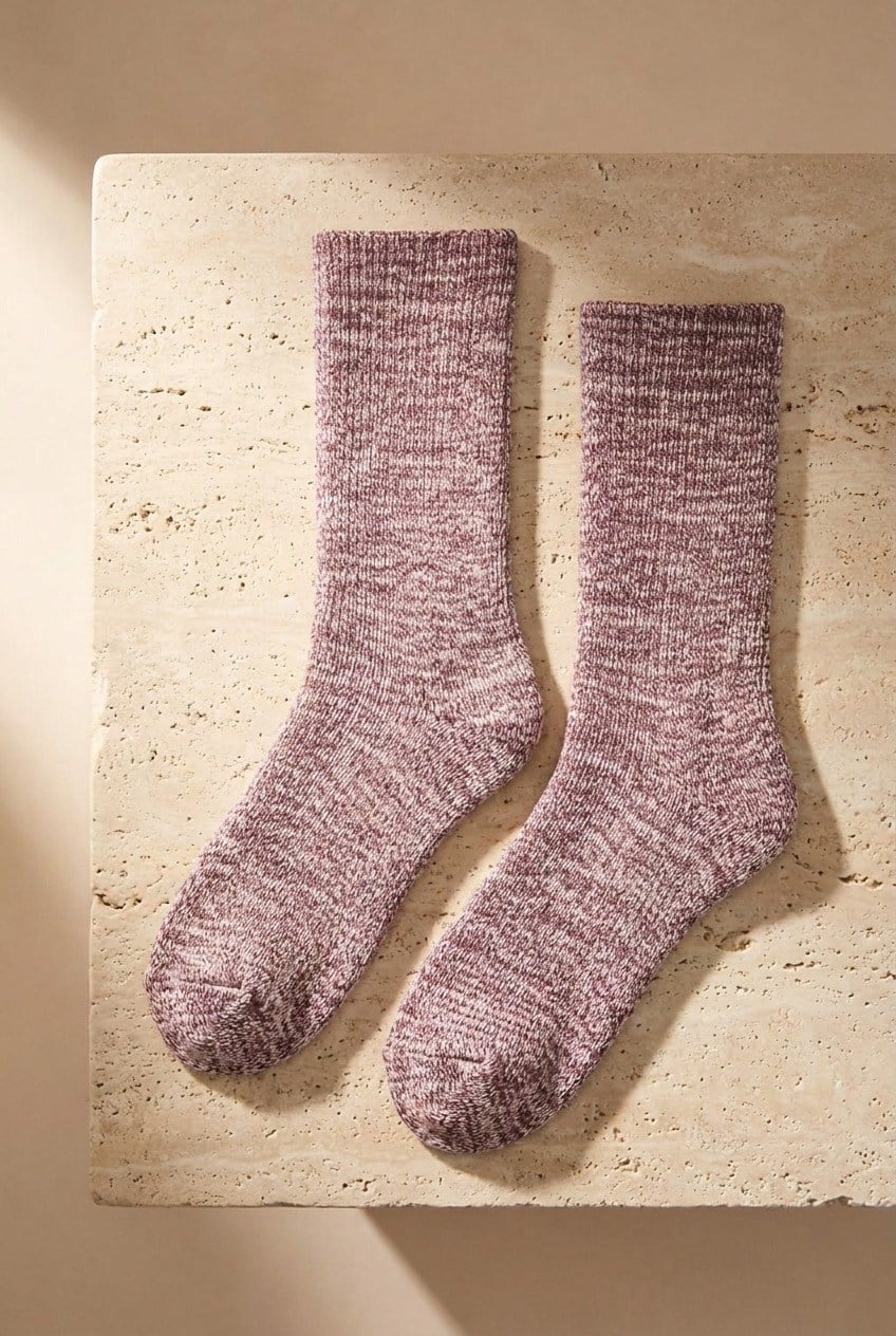 Kadın Kalın Soket Çorap Pembe