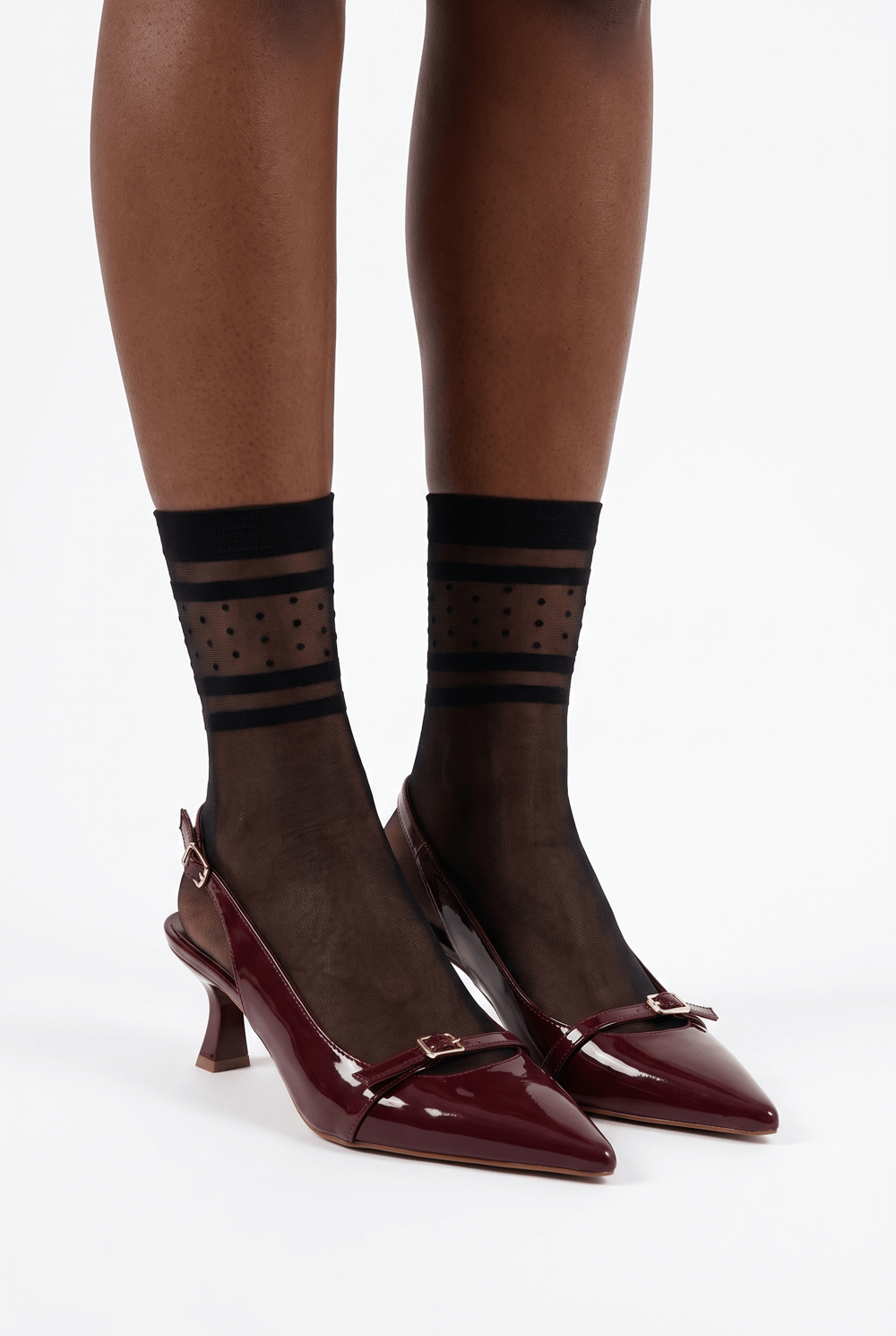 Womens Polka Dot Thin Sock