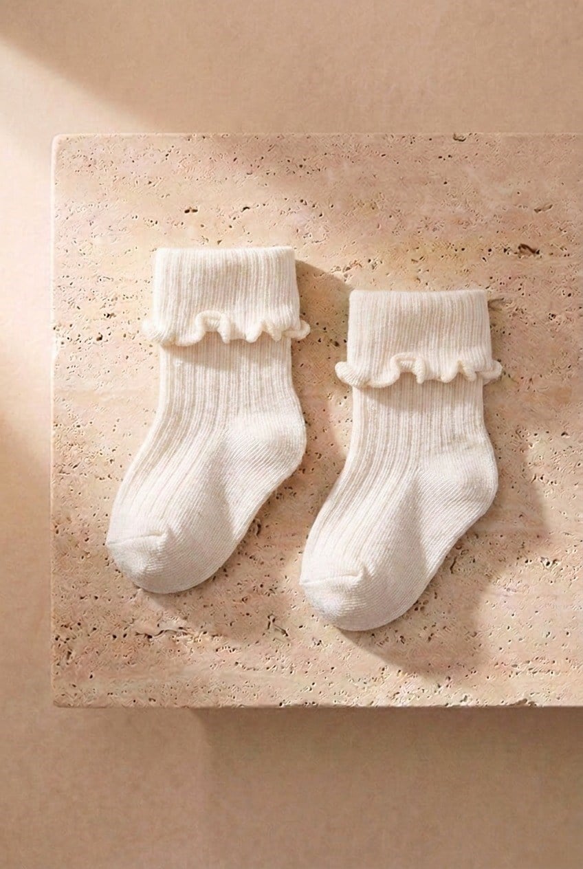 Baby Girl Striped 5-Piece Socks