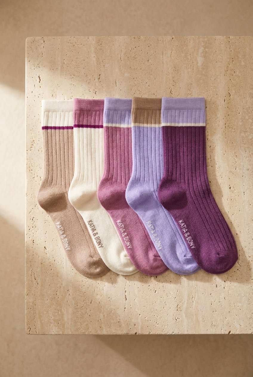 Girls 5-Pack Colorful Ankle Socks