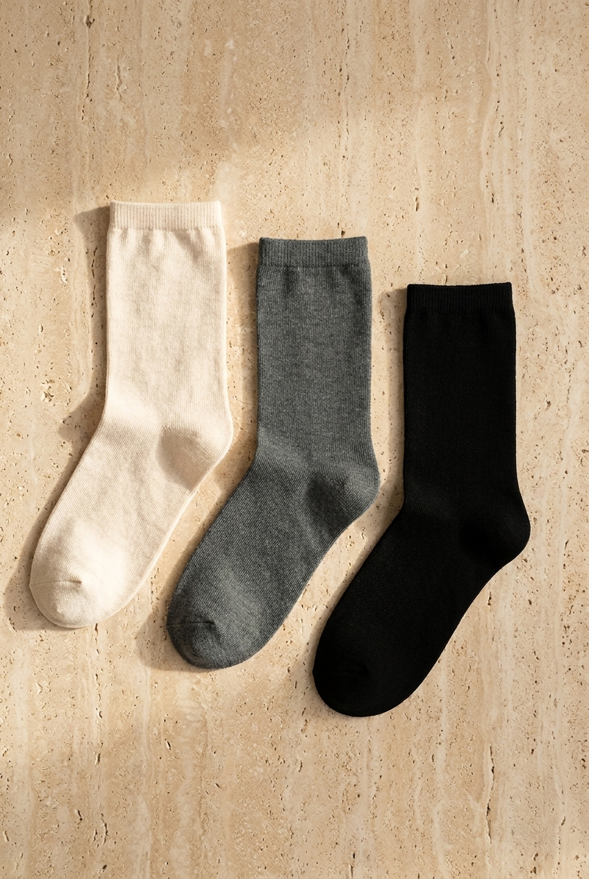 22501G4027 3PCK BASIC UNISEX SOKET ÇORAP ÇOK RENKLİ