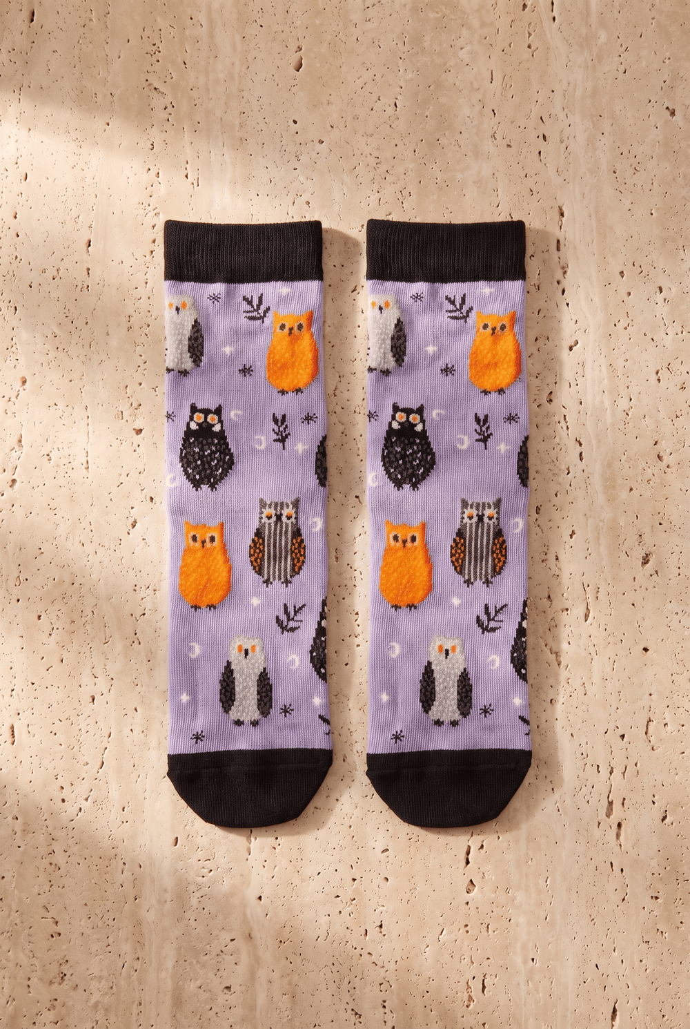 Unisex 3lü Halloween Kutulu Pamuklu Çok Renkli Soket Çorap