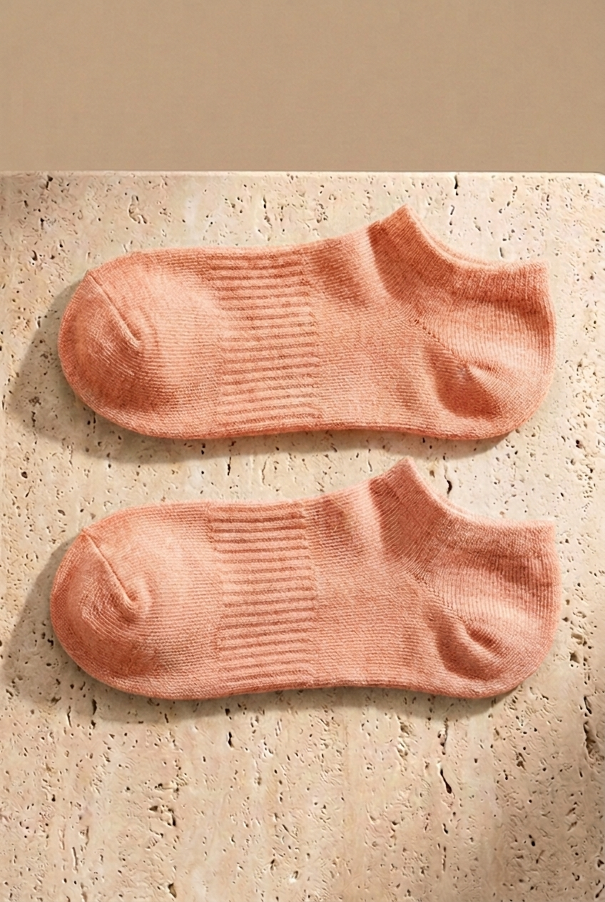 Unisex 5li Basic Step Çorap Pembe Mix