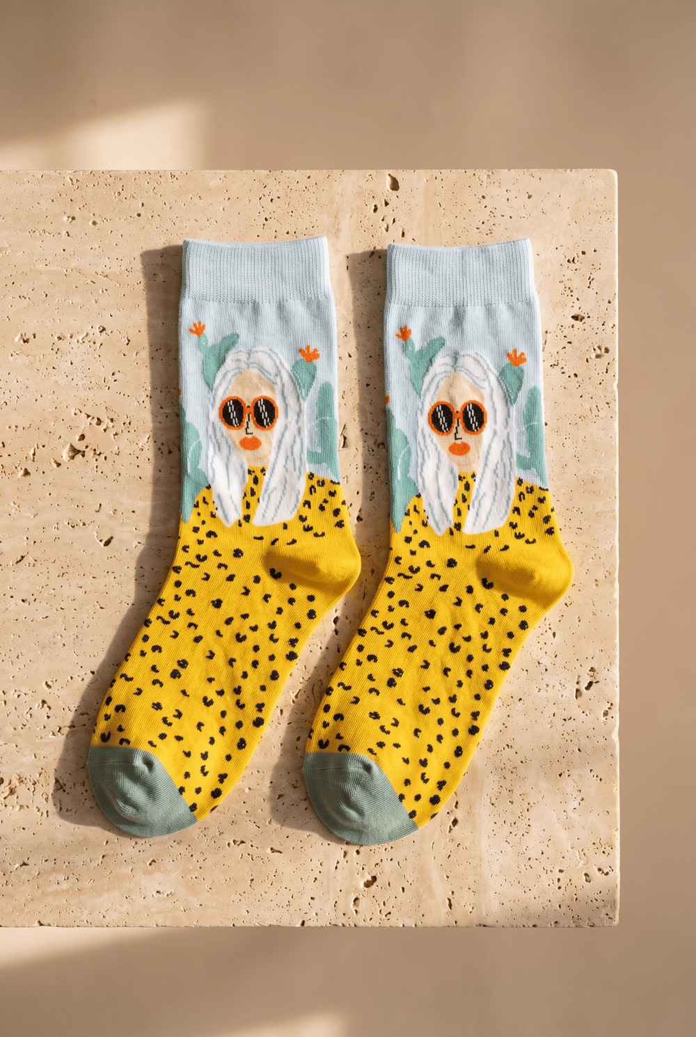 Unisex Blonde Art Pamuklu Soket Çorap