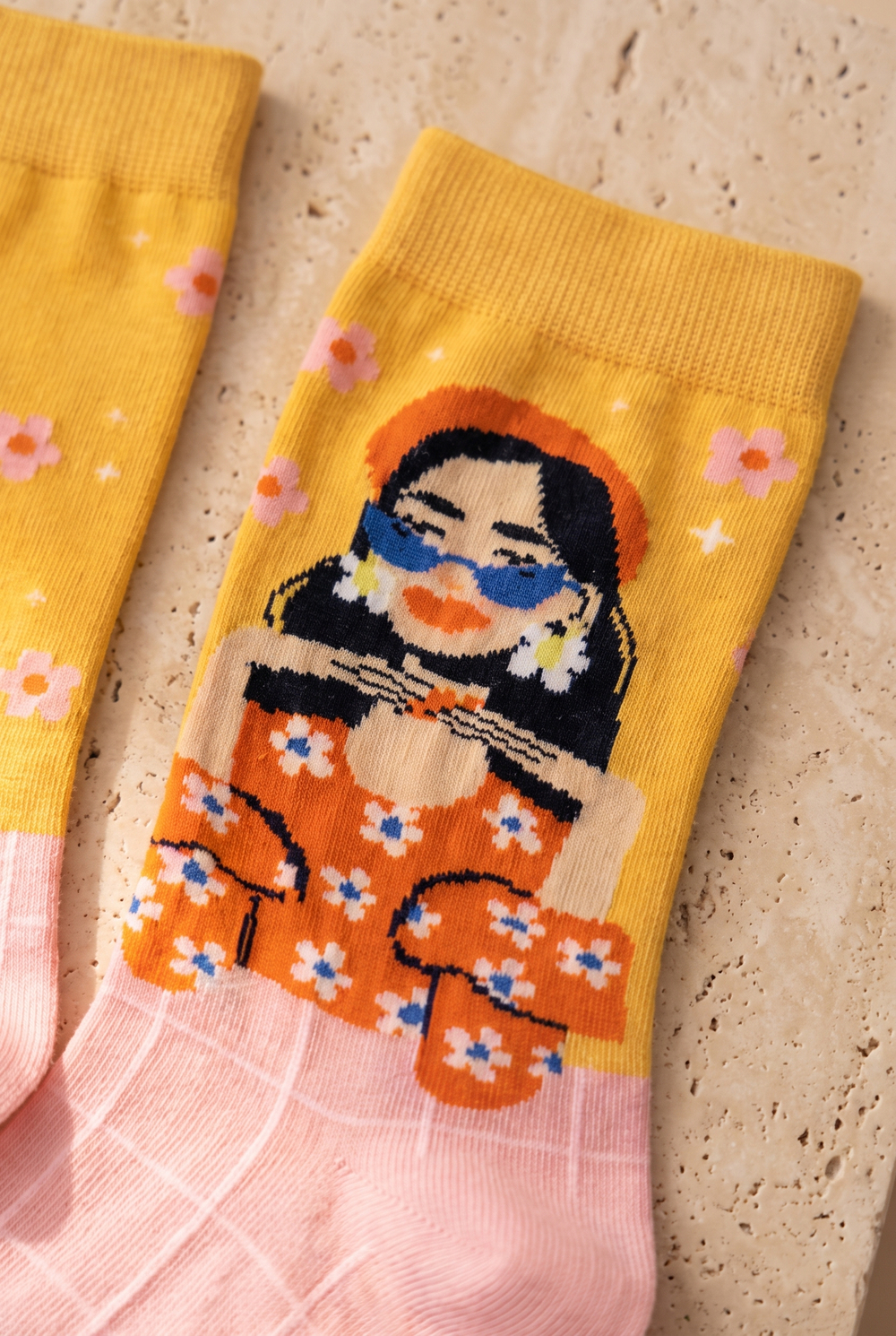 Unisex Brunette Art Pamuklu Soket Çorap