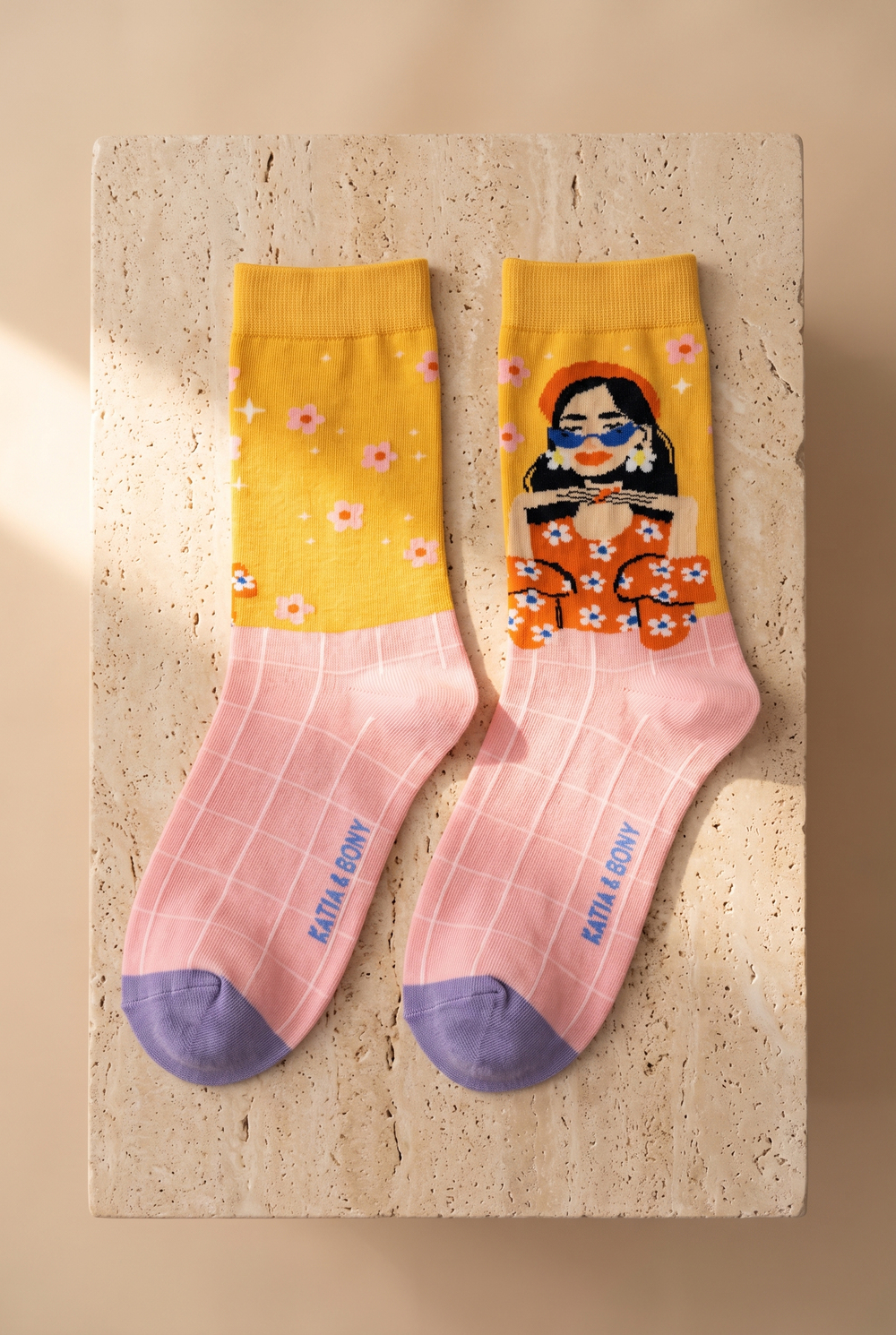 Unisex Brunette Art Pamuklu Soket Çorap