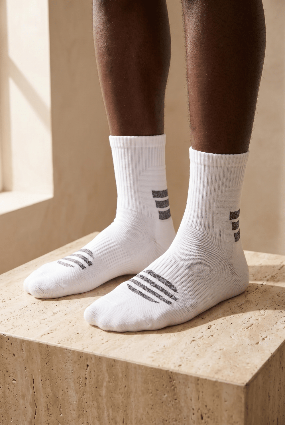 Unisex Çizgi Desenli Padel Soket Çorap