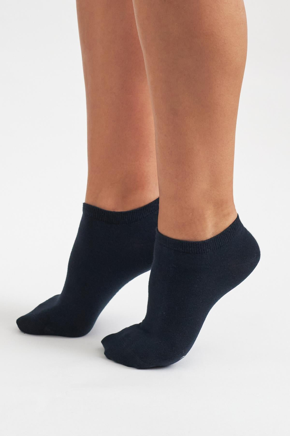 Unisex Pamuk Step Çorap Lacivert