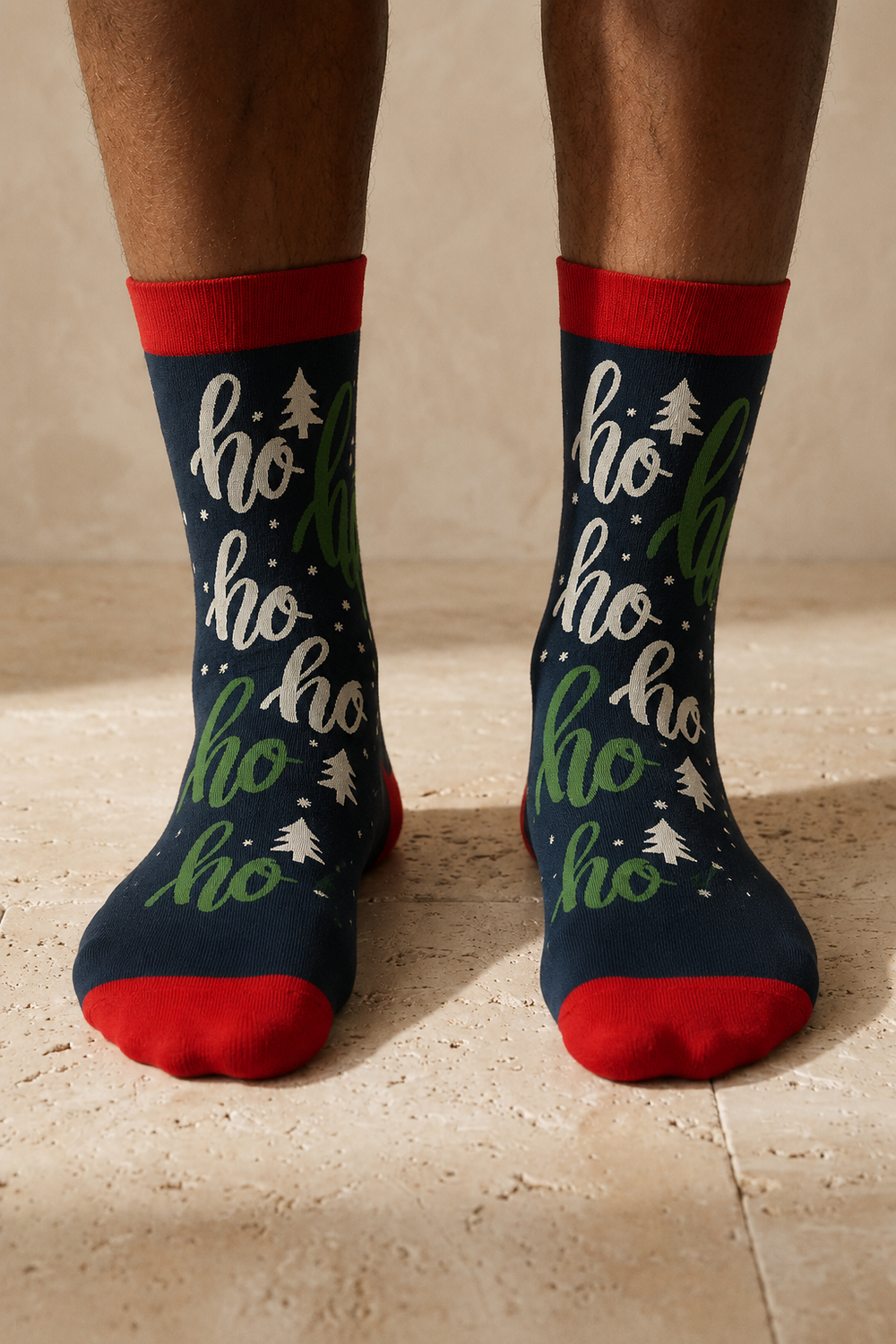 New Years Socket Socks Navy Blue