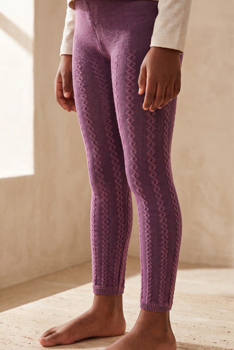 Chain Patterned Childrens Tights Lıla