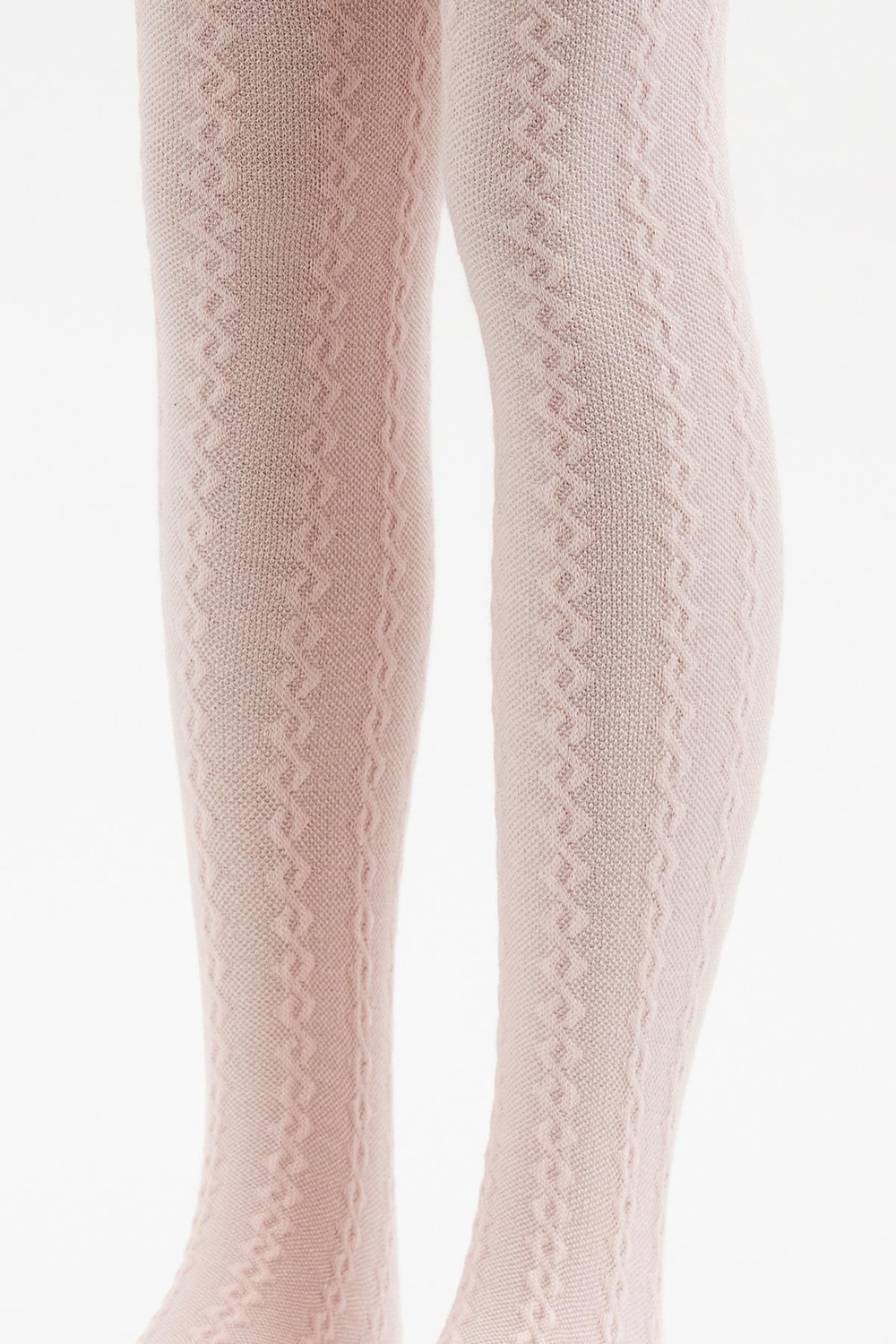 Chain Detailed Pantyhose Pink
