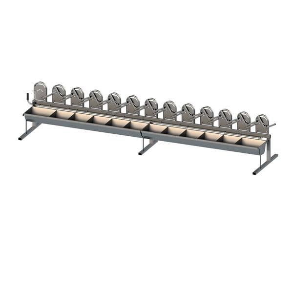 Melasty Boyun Kilitli Kapısız Yemlik (Sıcak Galvaniz Gövde) 1 x 8 | Cimritilki.com