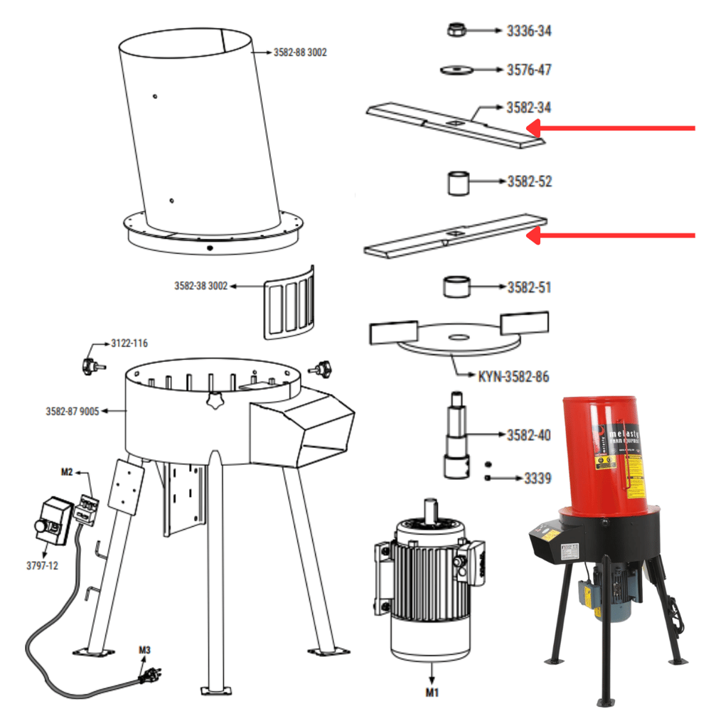 Melasty Kuru Ot Parçalama Makinesi Bıçağı | Cimritilki.com