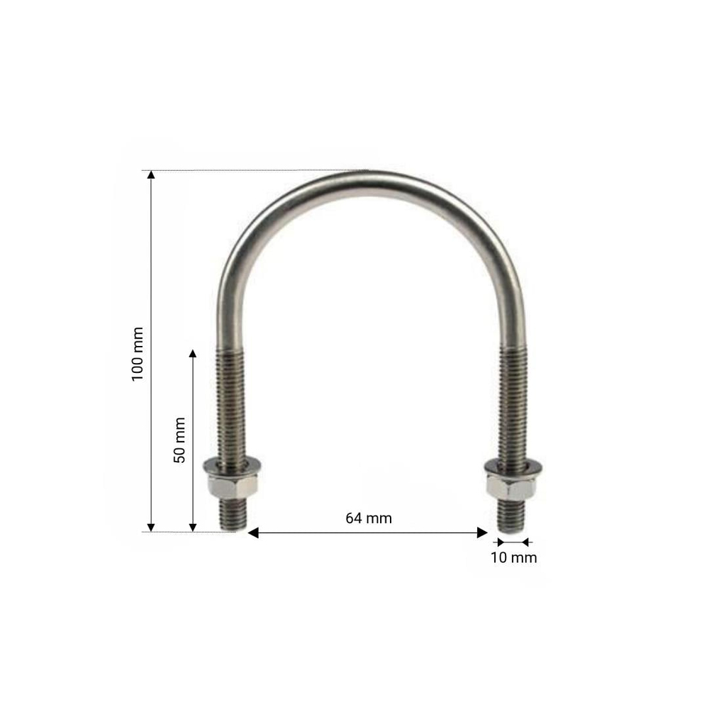 Melasty Süt Sağım Sistemi U Bolt 2” (Ø60,3 mm) | Cimritilki.com