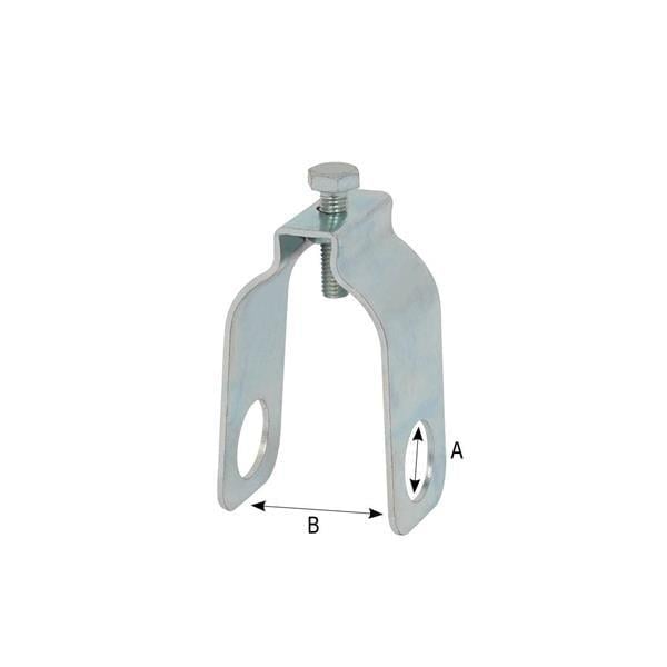 Melasty Süt Sağım Sistemi U Boru Kıstırma Kelepçesi (Elektrogalvaniz) 1/2
