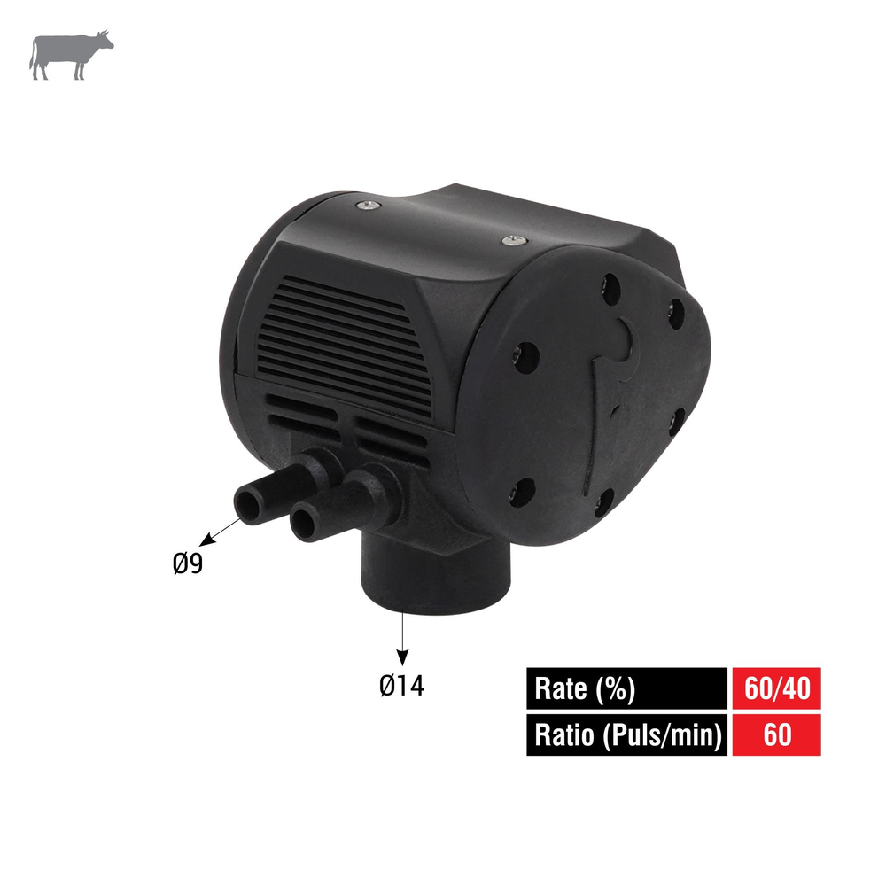 Melasty Süt Sağma Makinesi İnek Black Pulsatör (60/40-60) | Cimritilki.com