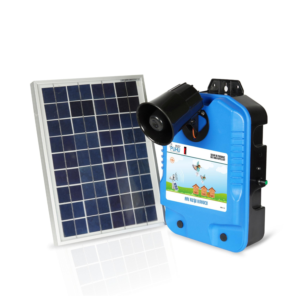 Puhu Arıkuşu Kovucu (10W Güneş Panelli) | Cimritilki.com