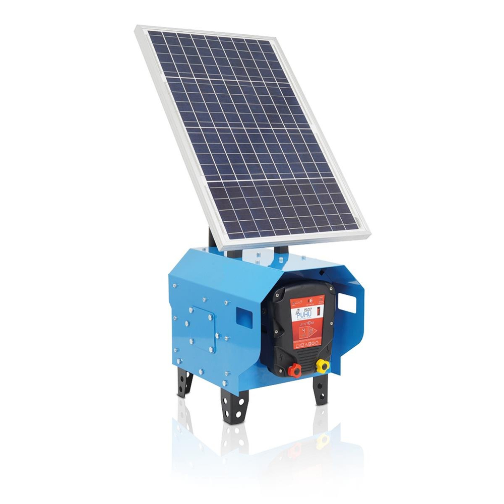 Puhu Compact Güneş Enerjili Elektrikli Çit Cihazı (40 W) (4 Joule = 40.000 m)  | Cimritilki.com