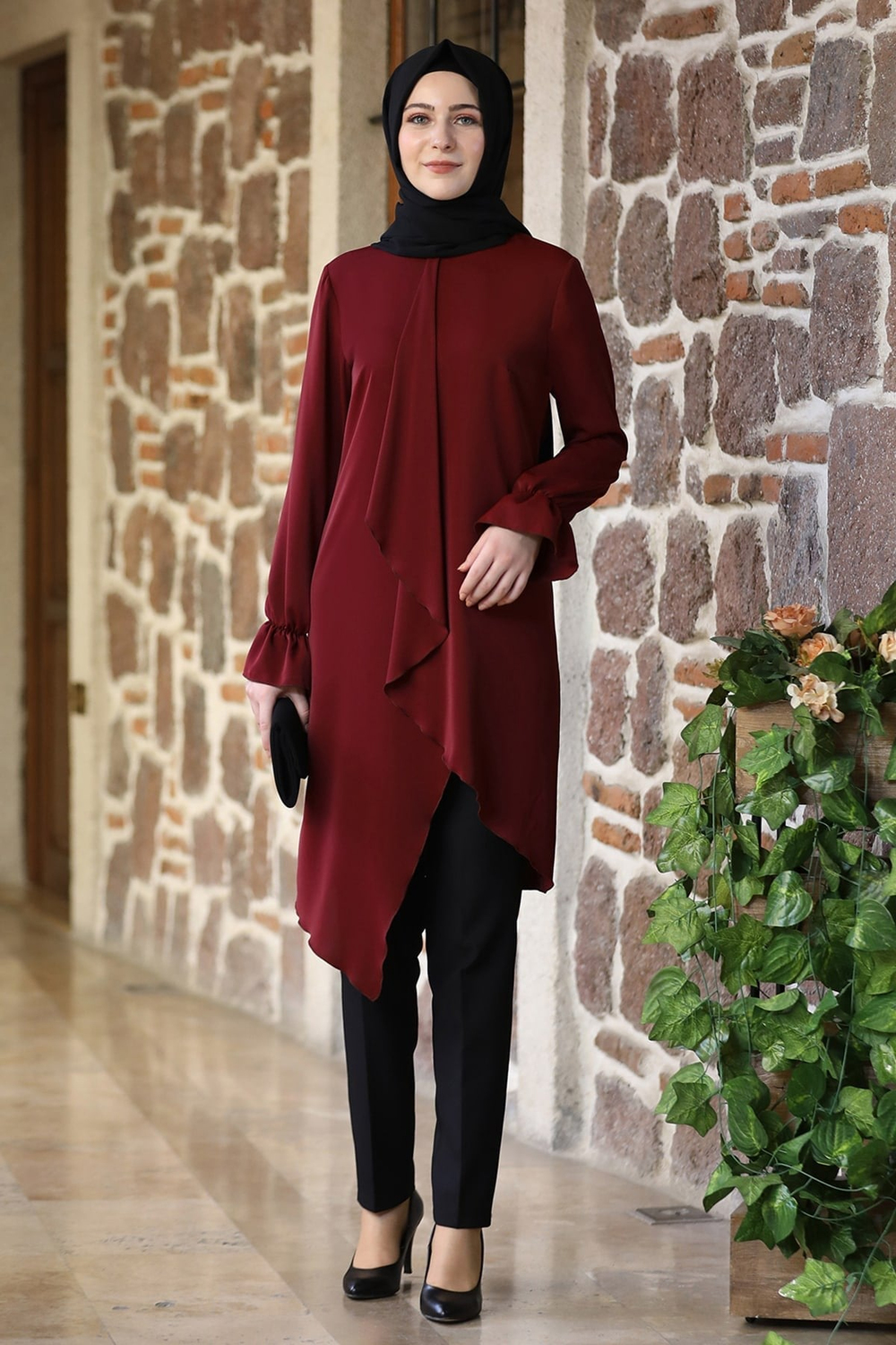 Arya Tesettür Tunik Bordo