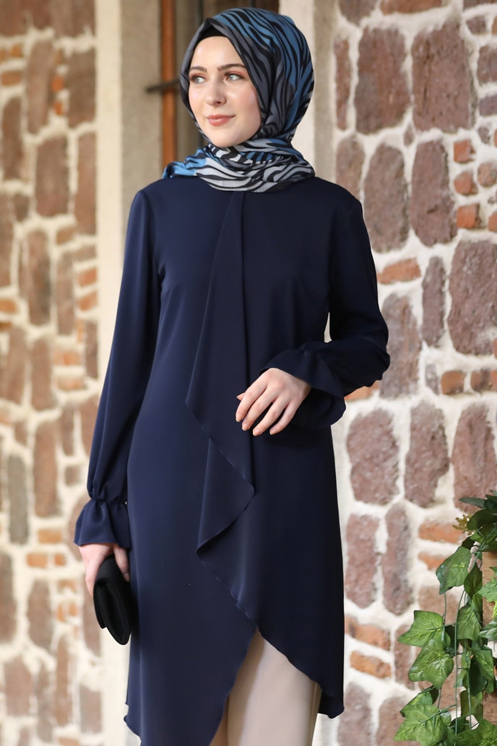 Arya Tesettür Tunik Lacivert