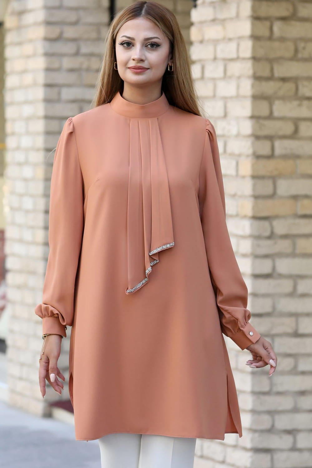 Işıl Tesettür Tunik Camel