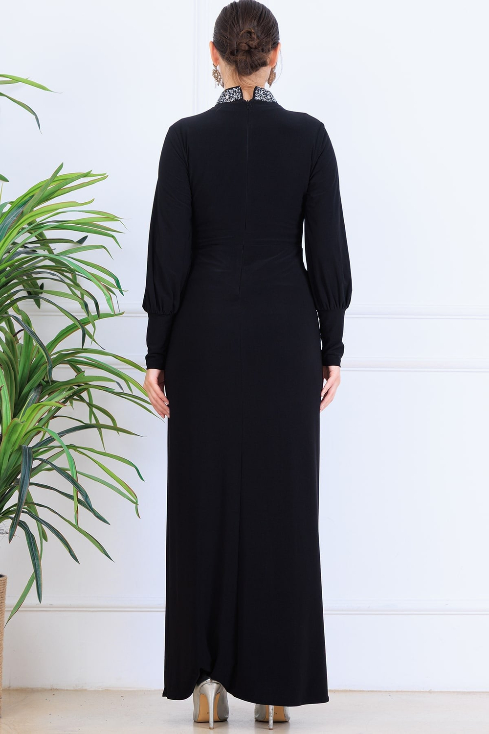 Melisa Tesettür Abiye Siyah