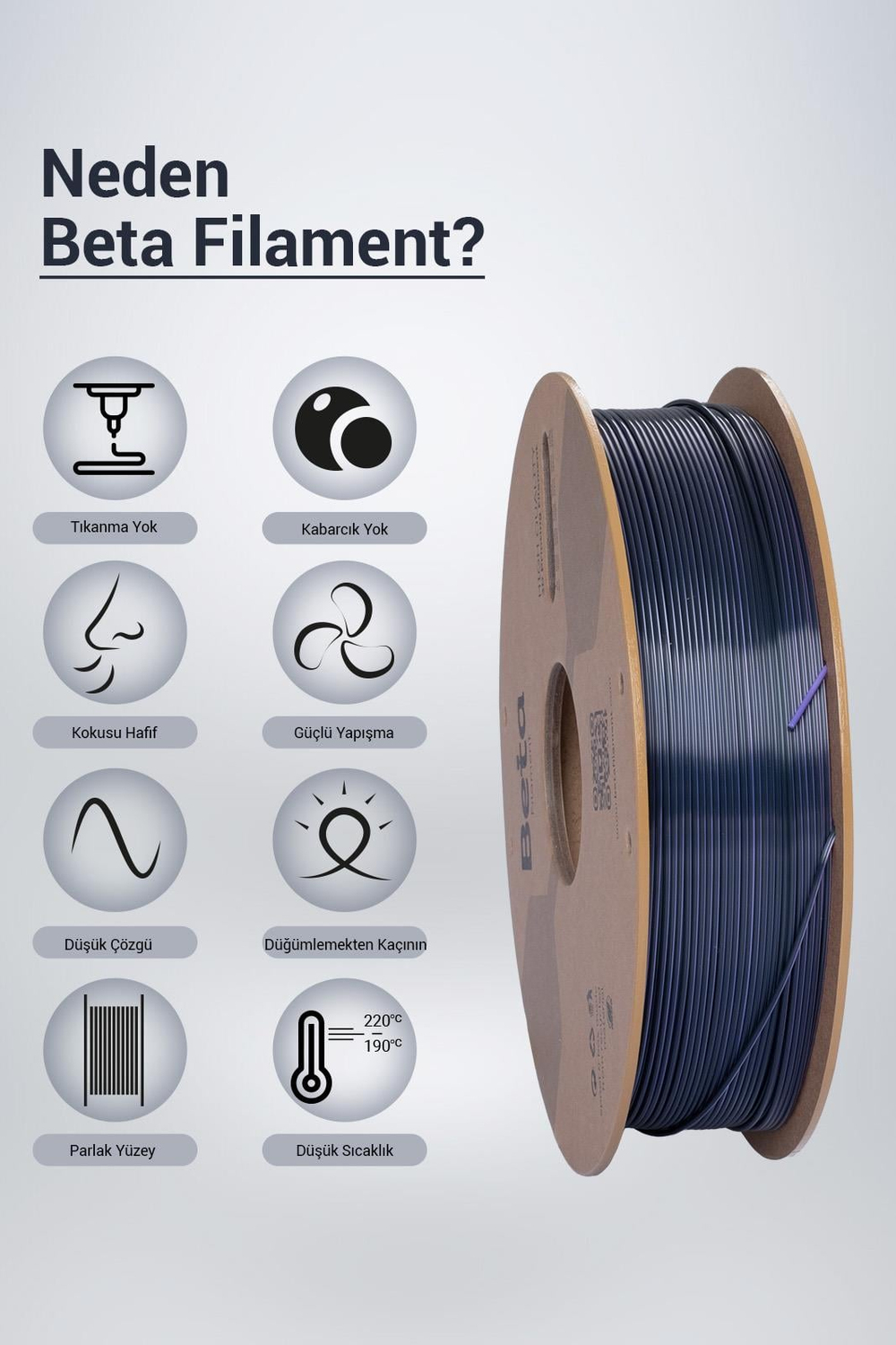 Beta PLA-Magic Silk Black-Purple
