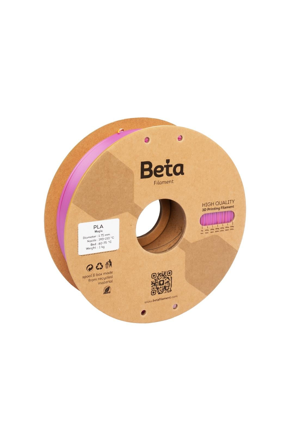 Beta PLA-Magic Silk Purple-Gold