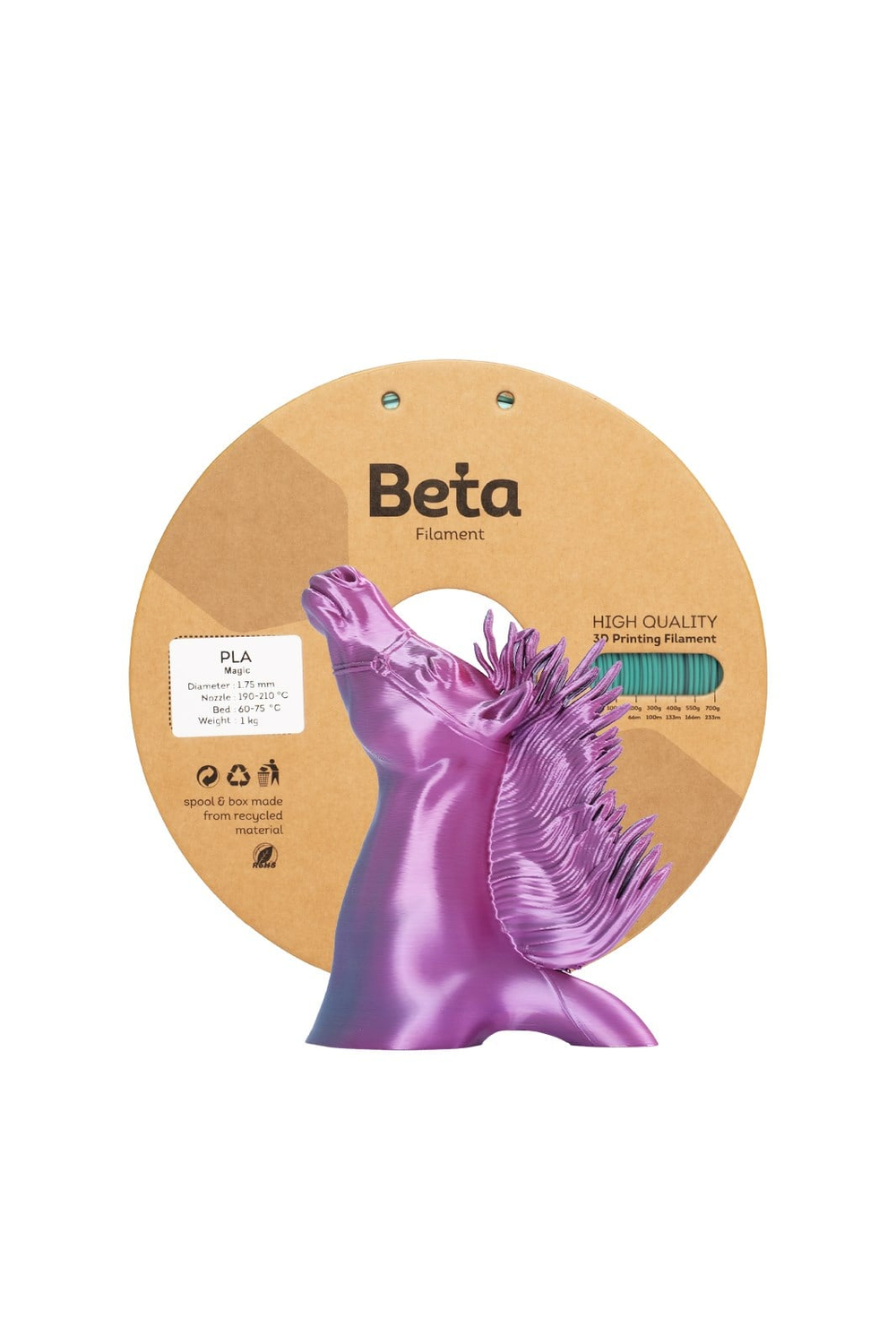Beta PLA-Magic Silk Rose Red-Jade
