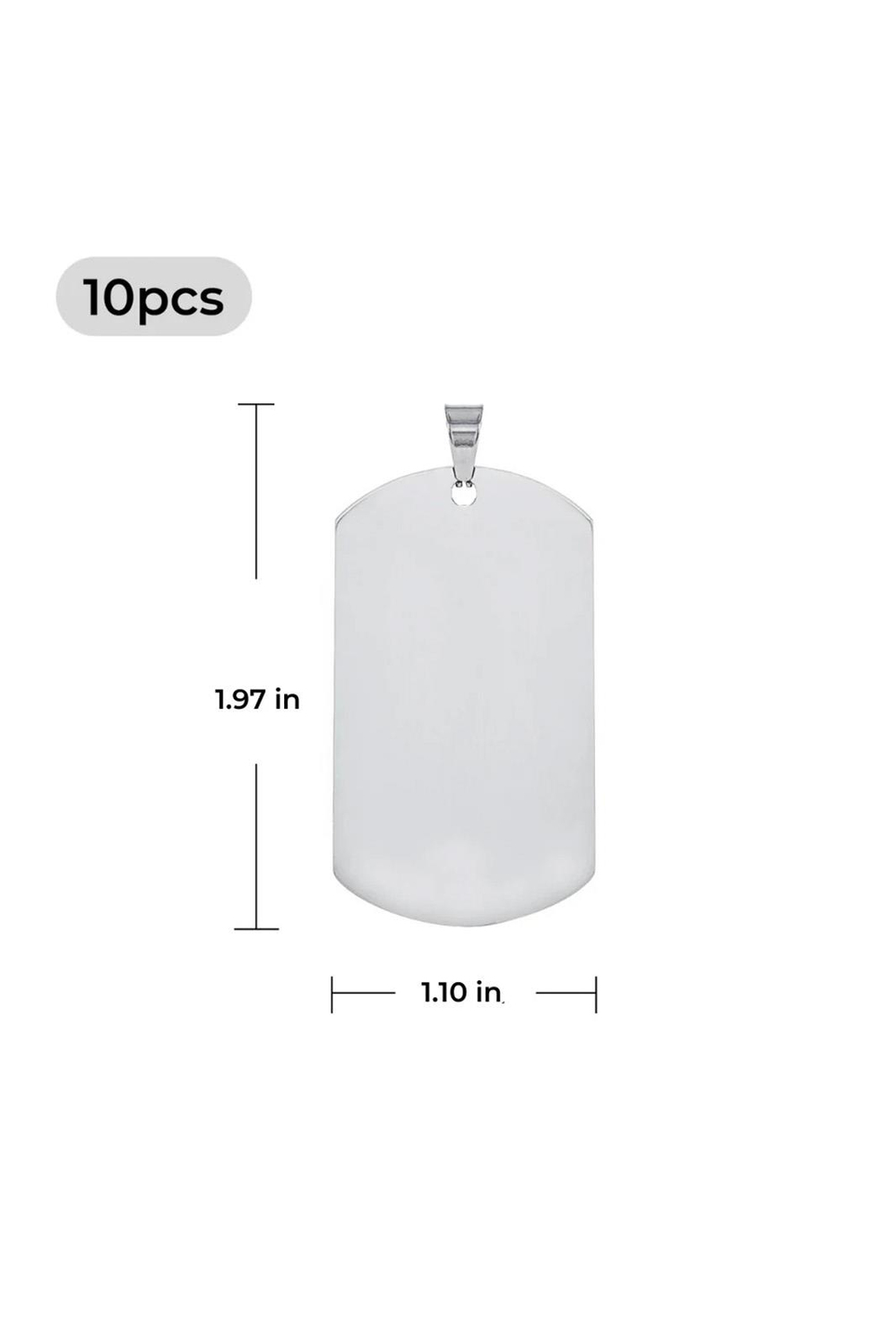 xTool Stainless Steel Military Pendant (10pcs)