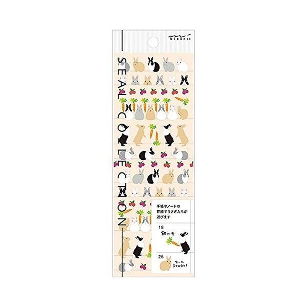 Midori sticker rabbit pattern