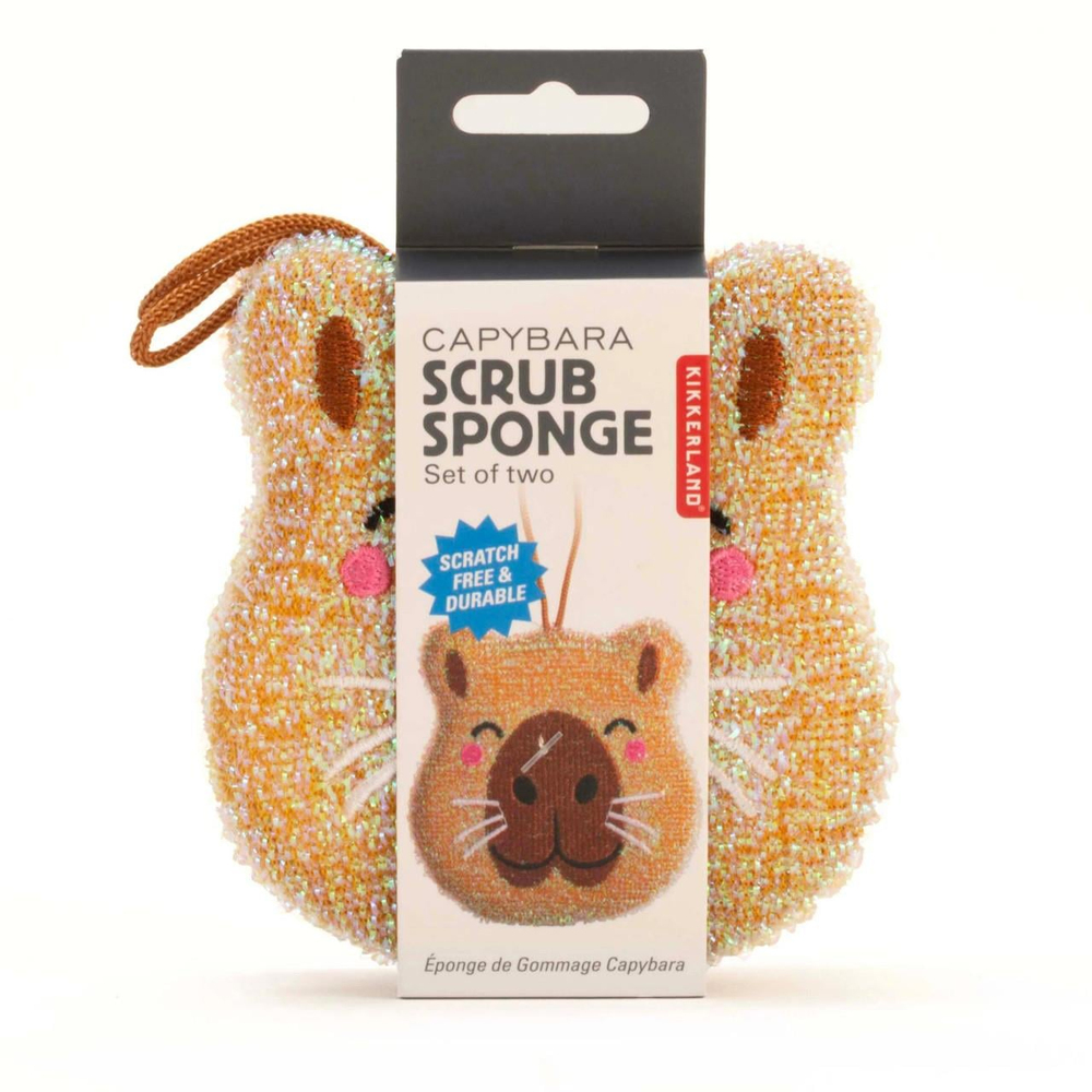 Kikkerland Capybara Scrub Sponge 2'li Ovma Süngeri