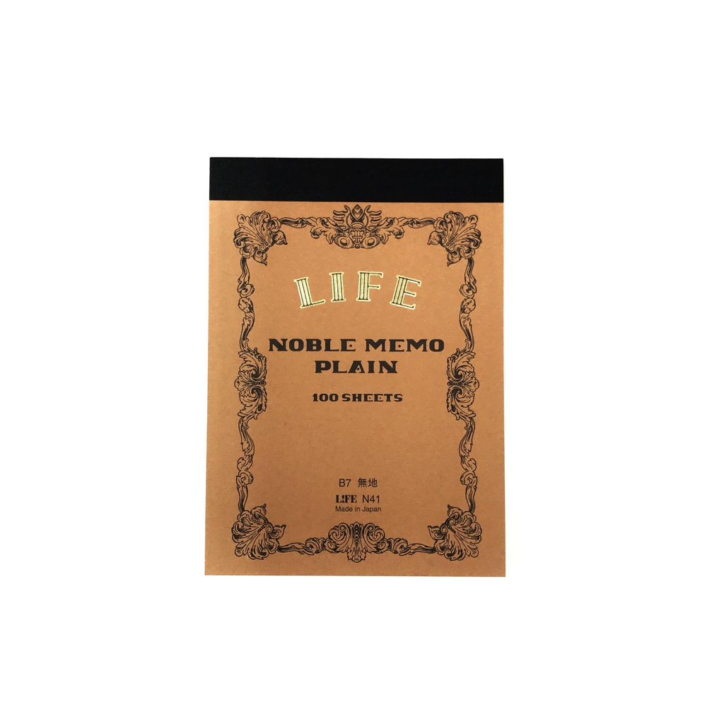 Life Noble Japon Dolma Kalem Uyumlu Mini Bloknot B7 Çizgisiz N41