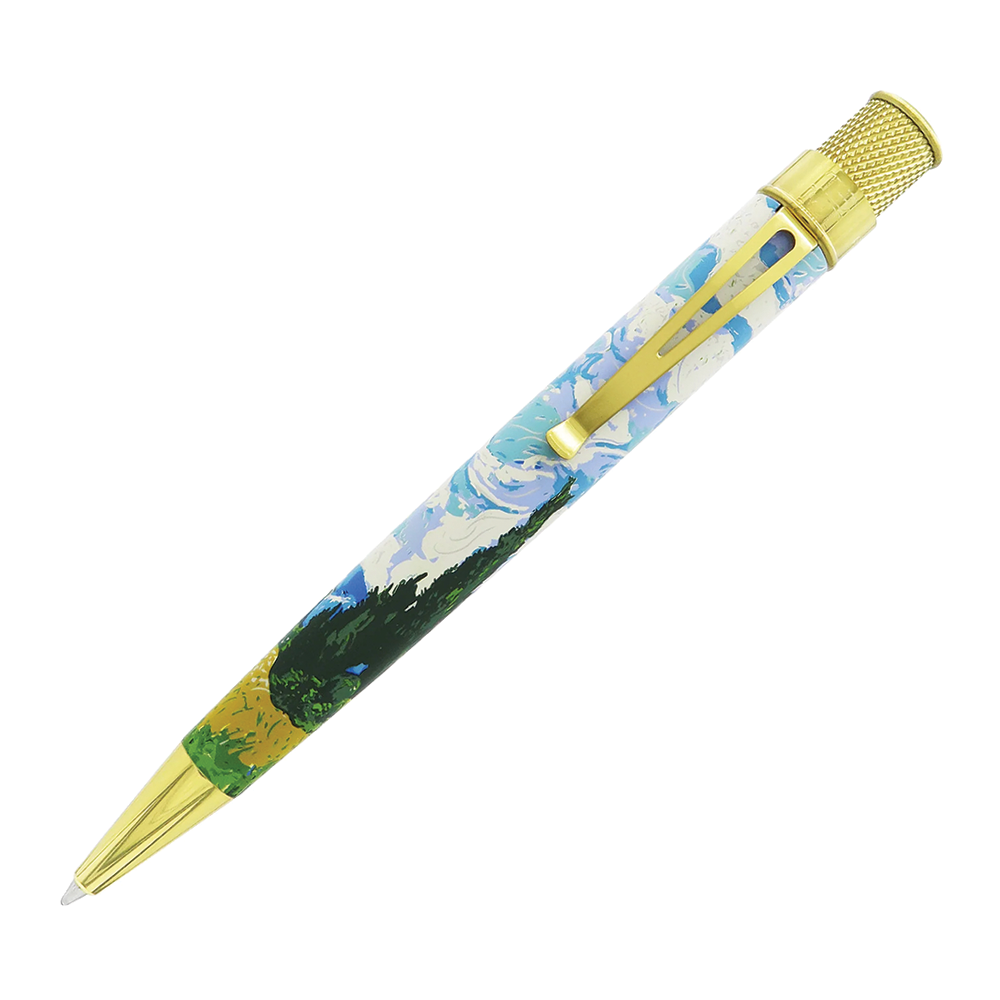 Retro 51 The MET - Van Gogh Wheat Fields & Cypresses Roller Kalem