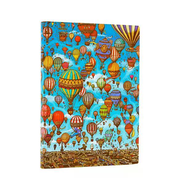 Paperblanks Pierre the Maze Detective The Balloon Festival 100 gr 176 Sayfa Yumuşak Kapak 12x17,5 cm Defter 