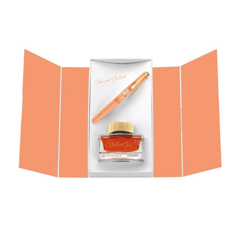 Pelikan Classic M200 Dolma Kalem Seti Apricot Achat EF Uç