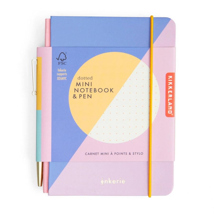 Kikkerland İnkerie Noktalı Mini Defter ve Kalem Seti
